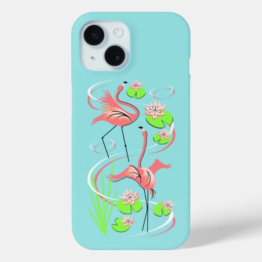 Flamingo Fandango Slim Duo iPhone hoesje (Achterkant)