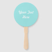 Flamingo Fandango Text Back hand fan round Handwaaier (Achterkant)