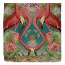 Flamingo Fantasy Bandana Volwassene/Grote 22"x 22"