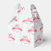 Flamingo Favor Box Bedankdoosjes (Achterkant)