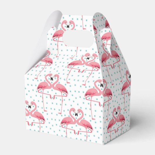 Flamingo Favor Box Bedankdoosjes (Achterkant)