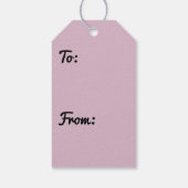 Flamingo Feathers in Shades of Pink Cadeaulabel (Achterkant)