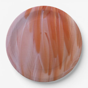 Flamingo Feathers in Shades of Pink Papieren Bordje