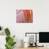 Flamingo Feathers in Shades of Pink Poster (Thuiskantoor)
