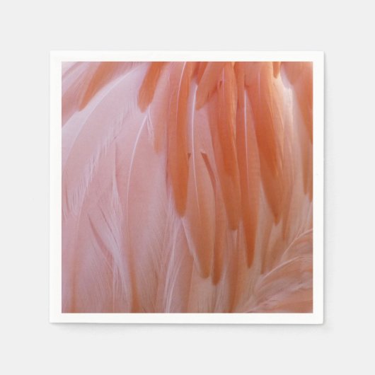 Flamingo Feathers in Shades of Pink Servet (Voorkant)