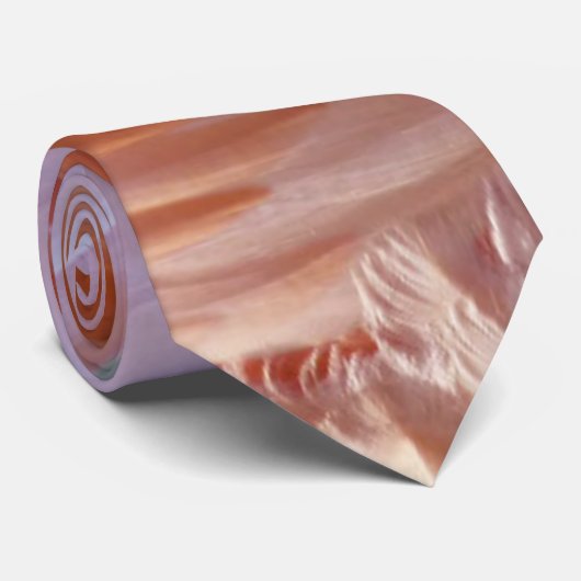 Flamingo Feathers in Shades of Pink Stropdas (Opgerold)