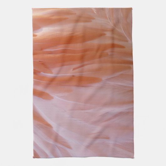 Flamingo Feathers in Shades of Pink Theedoek (Verticaal)