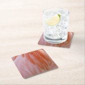 Flamingo Feathers in Shades of Pink Vierkante Kartonnen Onderzetter (Insitu)