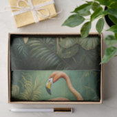 Flamingo Feathery Fijnmazig, Elegant Botanisch Tissuepapier (Geschenk)