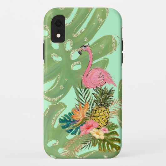 Flamingo Feest Case-Mate iPhone Hoesje (Achterkant)