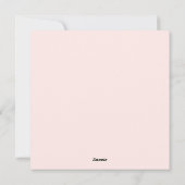 Flamingo Feestdagenkaart (Achterkant)