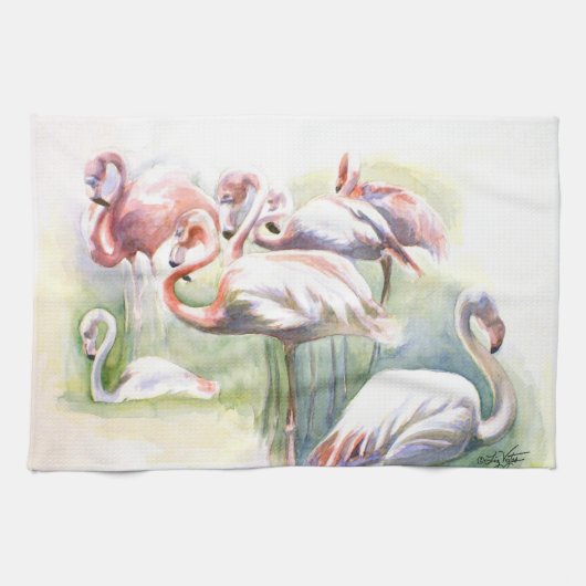 Flamingo Fiesta Kitchen Towel Theedoek (Horizontaal)
