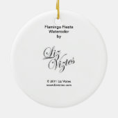 Flamingo Fiesta Ornament (Achterkant)
