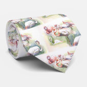 Flamingo Fiesta Stropdas (Opgerold)