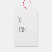 Flamingo - Fine Art Gift Label Cadeaulabel (Achterkant)