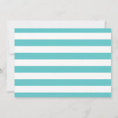 Flamingo First Birthday Invitation Girl Kaart (Achterkant)