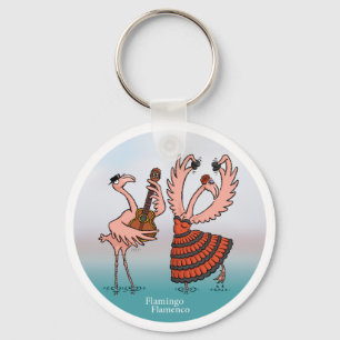 Flamingo Flamenco Sleutelhanger