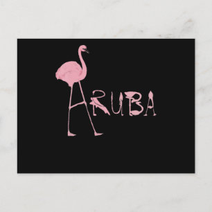 Flamingo   Flaming Aruba Lovers Uitnodiging Briefkaart