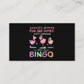 Flamingo | Flaming Bingo Funny Informatiekaartje (Voorkant)
