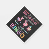 Flamingo | Flaming Bingo Funny Servet (Hoek)