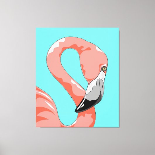 Flamingo | Flamingo Bird Print Kunst Gift Lovers (Voorkant)