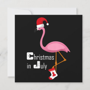 Flamingo Flamingo kerst in juli grappig feest Kaart