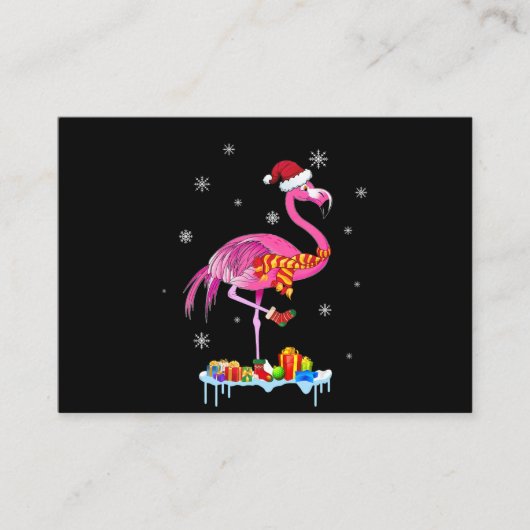 Flamingo |Flamingo kerstverlichting Flamingo Snow Informatiekaartje (Voorkant)