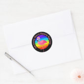 Flamingo Flamingo Pride Ronde Sticker (Envelop)