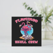 Flamingo | Flamingo Skull Crew Halloween Kostuum Kaart (Staand voorkant)