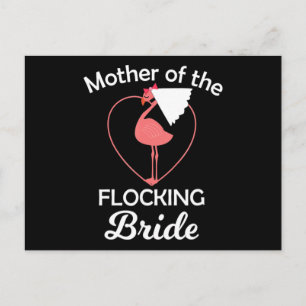 Flamingo   Flamingo Wedding Mor of Flocking Bride Aankondigingskaart