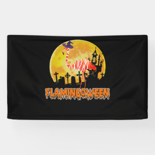Flamingo Flamingoween Funny Witch Halloween Spandoek