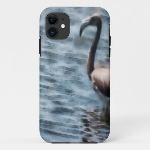Flamingo Fledgling Waterverf iPhone 11 Hoesje