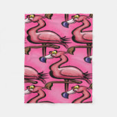 Flamingo Fleece Deken (Voorkant)