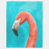 Flamingo Fleece Deken (Voorkant)