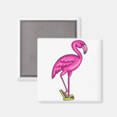 Flamingo Flip Flop Magneet (Voorkant / Achterkant)