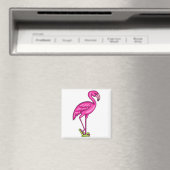 Flamingo Flip Flop Magneet (Insitu (Vaatwasser))