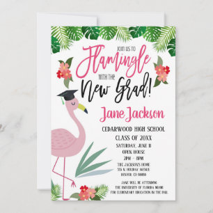 Flamingo Flirt met de Geslaagde Party Kaart