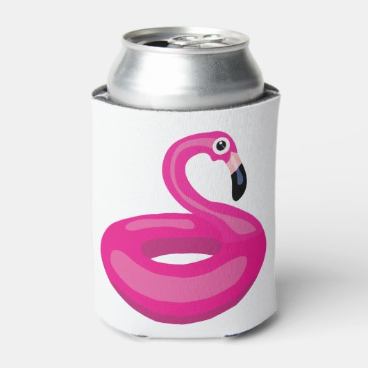 Flamingo Floatie Blikjeskoeler (Blikje Voorkant)