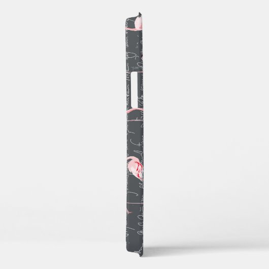 Flamingo Flock: donkergrijs . Case-Mate iPhone Case (Achterkant / Rechts)