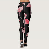 Flamingo Flock: naadloos ontwerp Leggings (Achterkant)