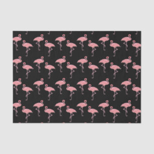 Flamingo Flock Patroon Hot Pink Tissuepapier