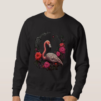 Flamingo Flowers Bird Animal Flamingo 1 Trui