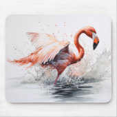 Flamingo Flying Out of Water Muismat (Voorkant)