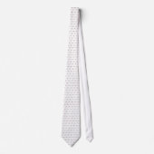 Flamingo Frenzy Stropdas (wit) (Voorkant)