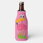 Flamingo Fun Koozie (Fles Voorkant)