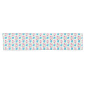Flamingo Fun Tropical Pattern Korte Tafelloper (Horizontaal)