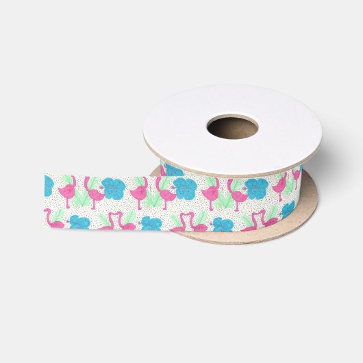 Flamingo Fun Tropical Pattern Lint (Spoel)