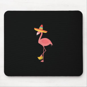 Flamingo Funny Mexican Food Taco Lover Gift Muismat