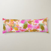 Flamingo Garden Pink Lichaamskussen (Achterkant)