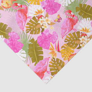 Flamingo Garden Pink Tissuepapier
